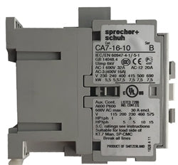 Sprecher and Schuh CA7-16-10-480 3 pole 16 AMP contactor