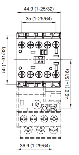 Sprecher and Schuh CA8-12 3 pole 12 AMP miniature contactor