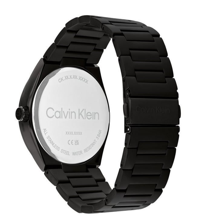Calvin Klein Distinguish Quartz Basic Calendar Black Round Dial Men's Watch, 25200490