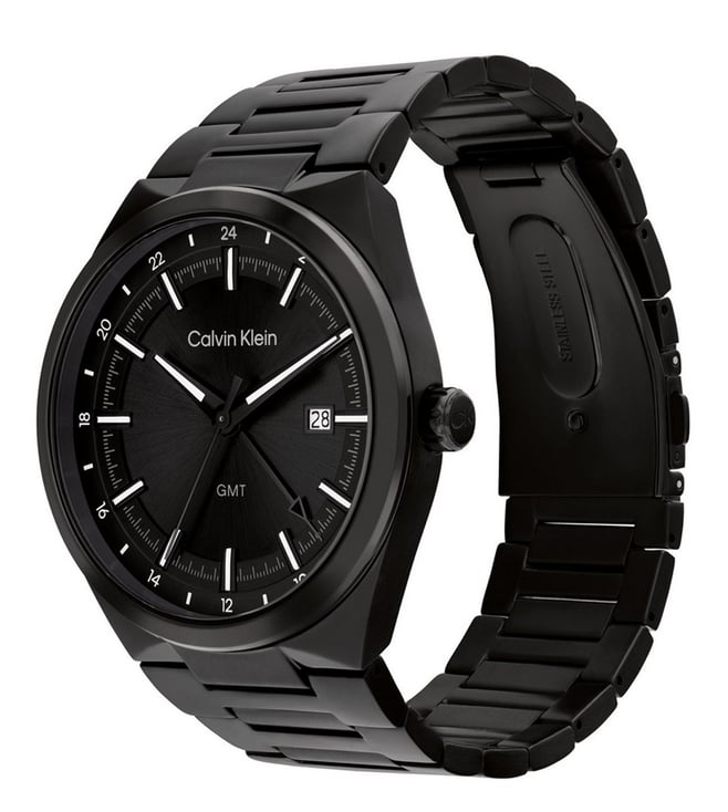 Calvin Klein Distinguish Quartz Basic Calendar Black Round Dial Men's Watch, 25200490