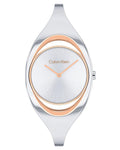Calvin Klein Elation Quartz Silver Round Dial Women's Watch, 25200393