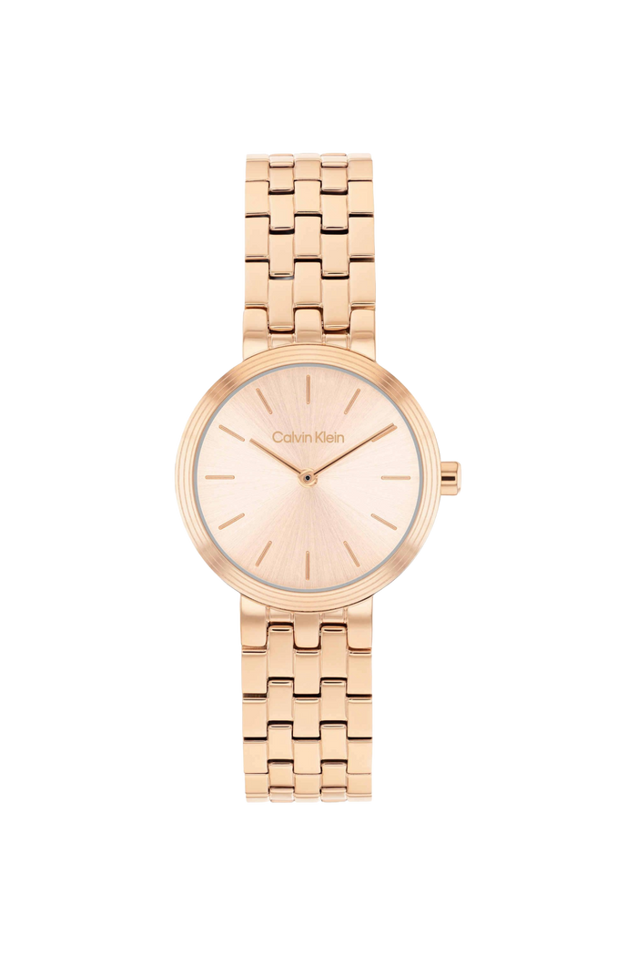 Calvin Klein Forme Quartz Gold Dial Analog Stainless Steel Women's Watch, 25100185