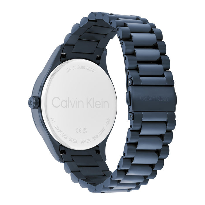 Calvin Klein Iconic Quartz Blue Dial Analog Stainless Steel Unisex's Watch, 25300026
