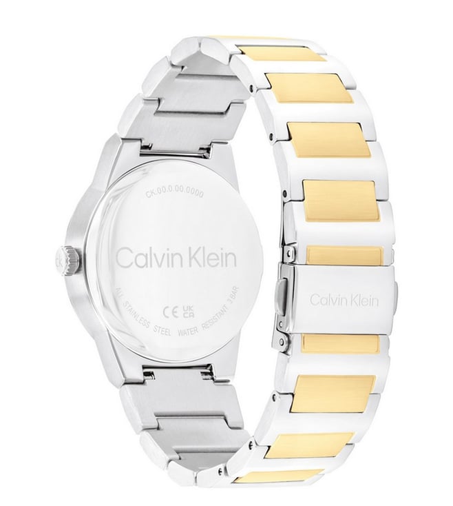 Calvin Klein Linear Elegance Quartz Green Dial Analog Stainless Steel Women's Watch, 25100087