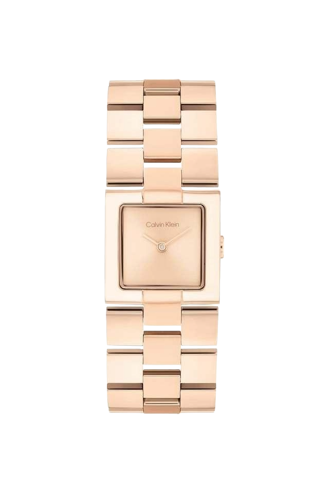 Calvin Klein Meridian Quartz Pink Dial Analog Stainless Steel Women's Watch, 25100090