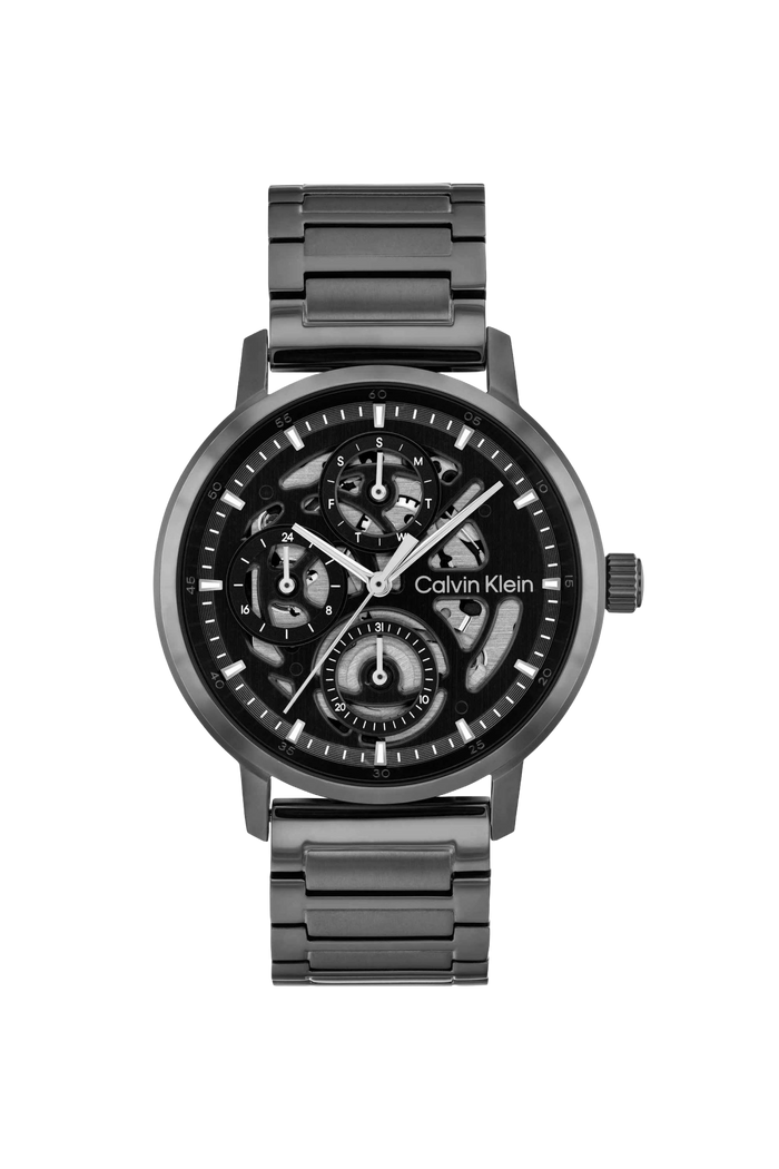 Calvin Klein Quartz Black Dial Chronograph Stainless Steel Men's Watch, 25200563