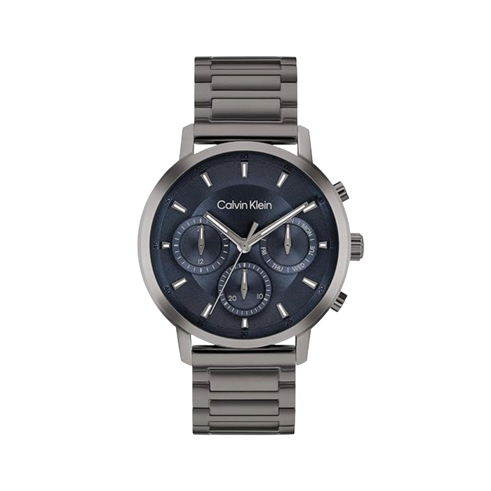 Calvin Klein Quartz Blue Dial Chronograph Stainless Steel Men's Watch, 25200495