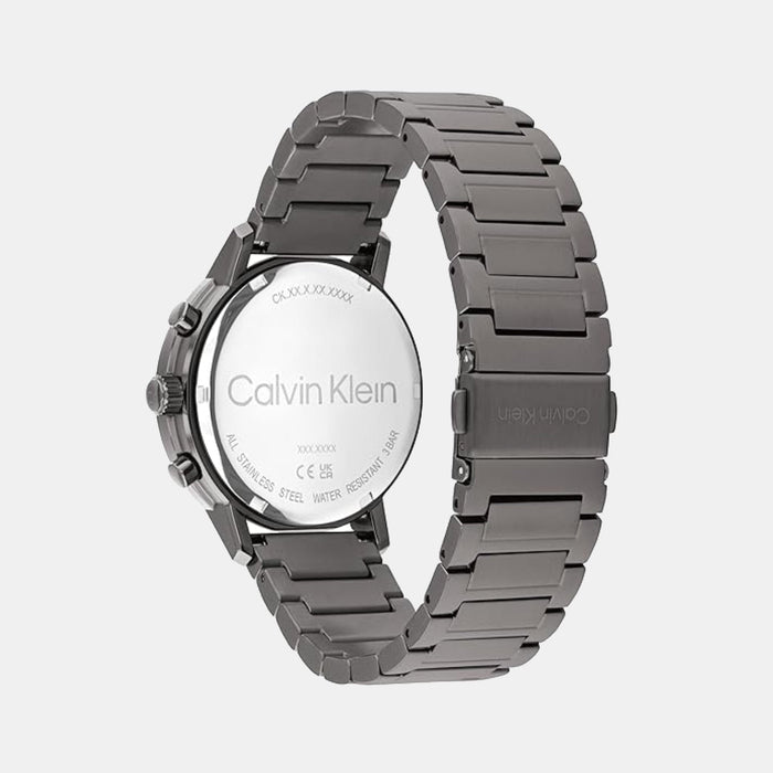 Calvin Klein Quartz Blue Dial Chronograph Stainless Steel Men's Watch, 25200495