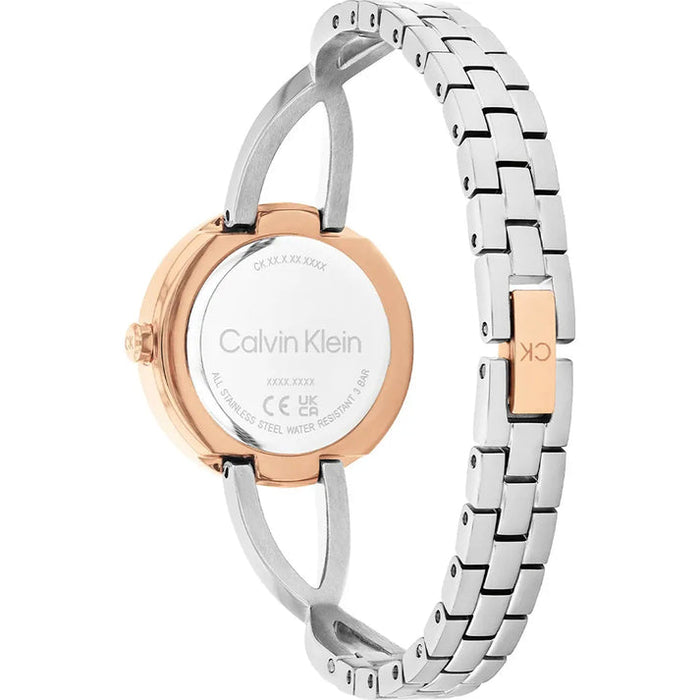 Calvin Klein Sculpted Embrace Quartz Silver Dial Analog Stainless Steel Women's Watch, 25100060