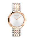 Calvin Klein Twisted Bezel White Dial Analog Women's Watch, 25100070