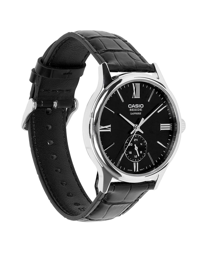 Casio Analog Black Dial Men's Watch, BMS-100L-1AVDF-A2538