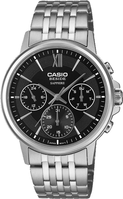Casio Chronograph Black Dial Men's Watch, BMS-300D-1AVDF-A2540