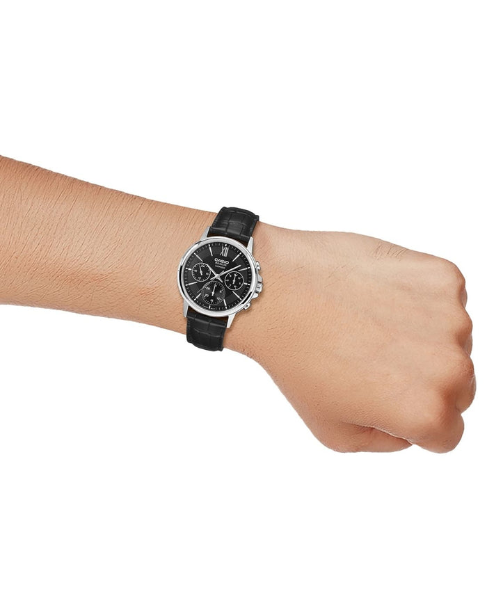 Casio Chronograph Black Dial Men's Watch, BMS-300L-1AVDF-A2544