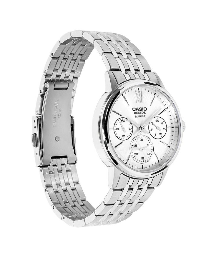 Casio Chronograph White Dial Men's Watch, BMS-300D-7AVDF-A2542