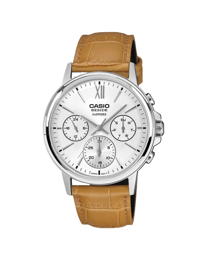 Casio Chronograph White Dial Men's Watch, BMS-300L-5AVDF-A2545