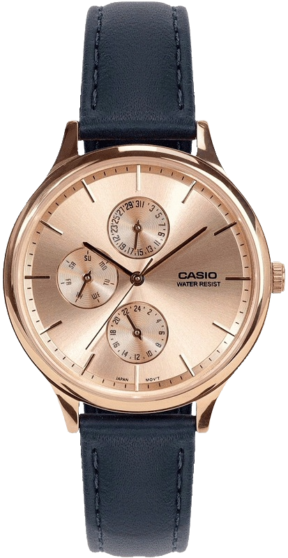 Casio Enticer Multifunction Analog Women's Watch, LTP-SN7YRL-4A-A2500