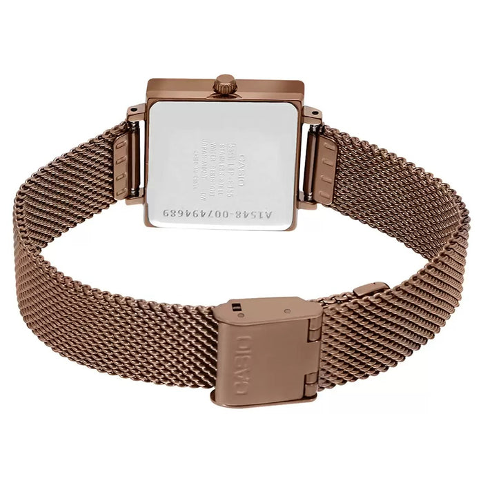 Casio Enticer Rose Gold Analog Women's Watch, LTP-E155MR-9BDF-A1548