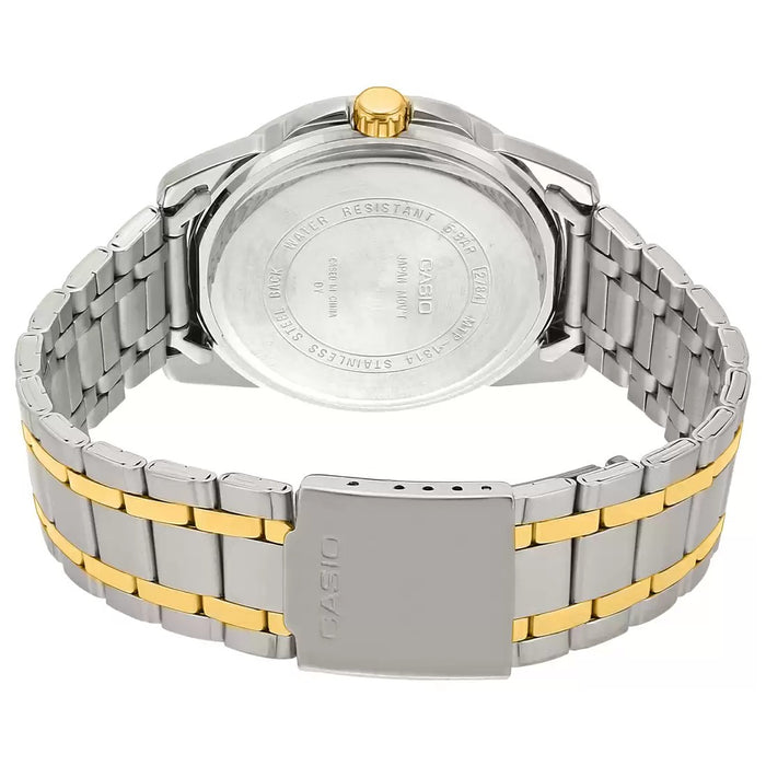 Casio Enticer Two-Tone Analog Stainless Steel Band, MTP-1314SG-1AVDF-A777