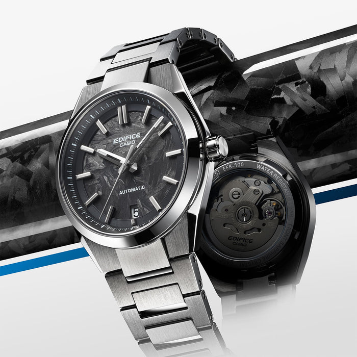 Casio Forged Carbon Automatic Men's Watch | Premium Luxury Timepiece EFK-100CD-1ADR-ED669