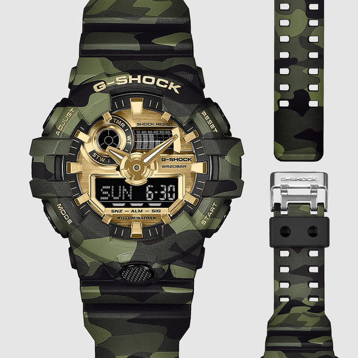 Casio G-Shock Analog-Digital Men's Watch, GA-700CMG-3ADR-G1806