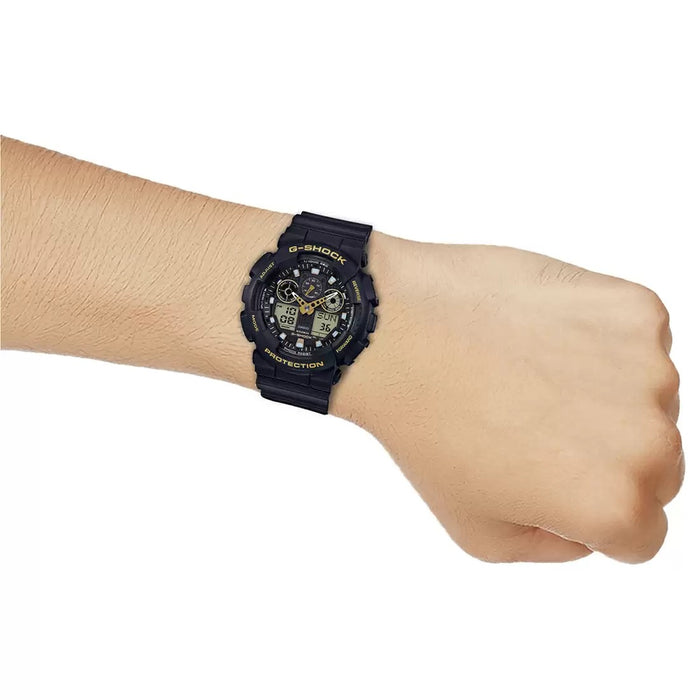 Casio G-Shock Black Analog-Digital 1/1000-second stopwatch, GA-100GBX-1A9DR-G780