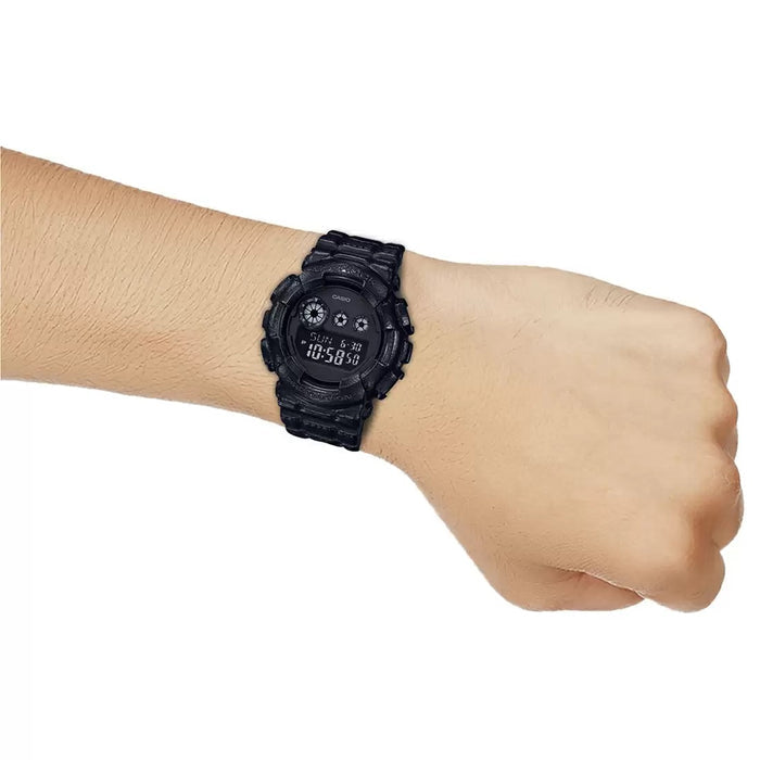 Casio G-Shock Black Digital 1/100-second stopwatch, GD-120BT-1DR-G811