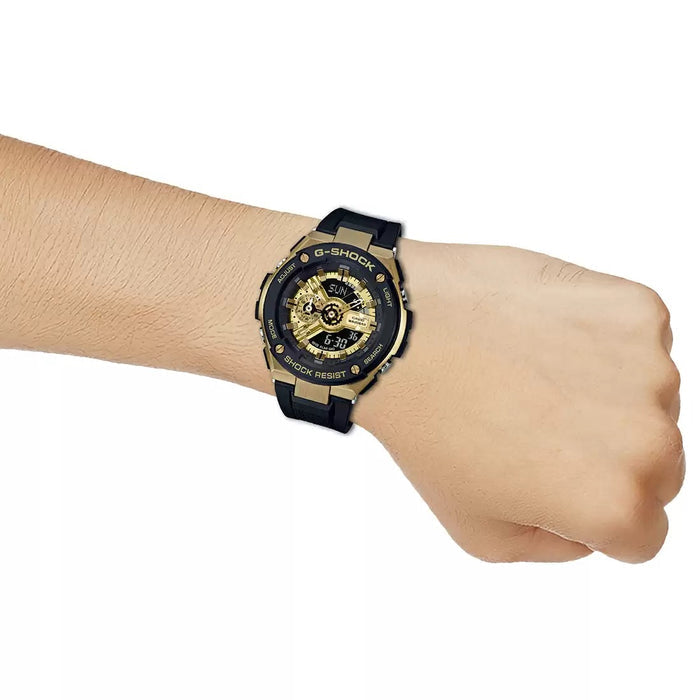 Casio G-Shock Black G-Steel LED light, GST-400G-1A9DR-G826