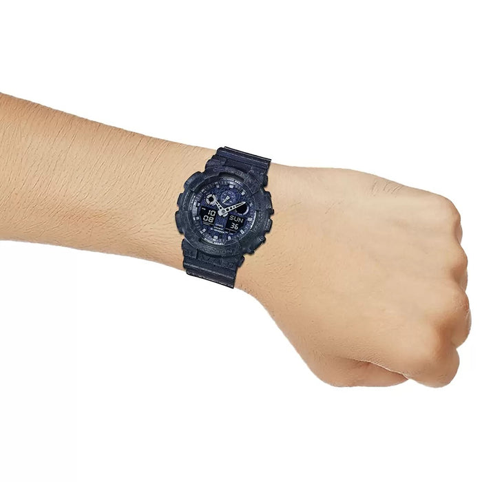 Casio G-Shock Blue Analog-Digital Countdown Timer, GA-100CG-2ADR-G719
