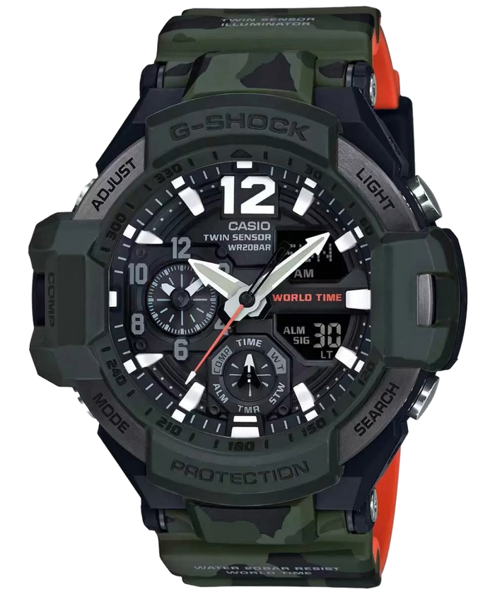 Casio G-Shock Mog Gravitymaster Neon Illuminator, GA-1100SC-3ADR-G781