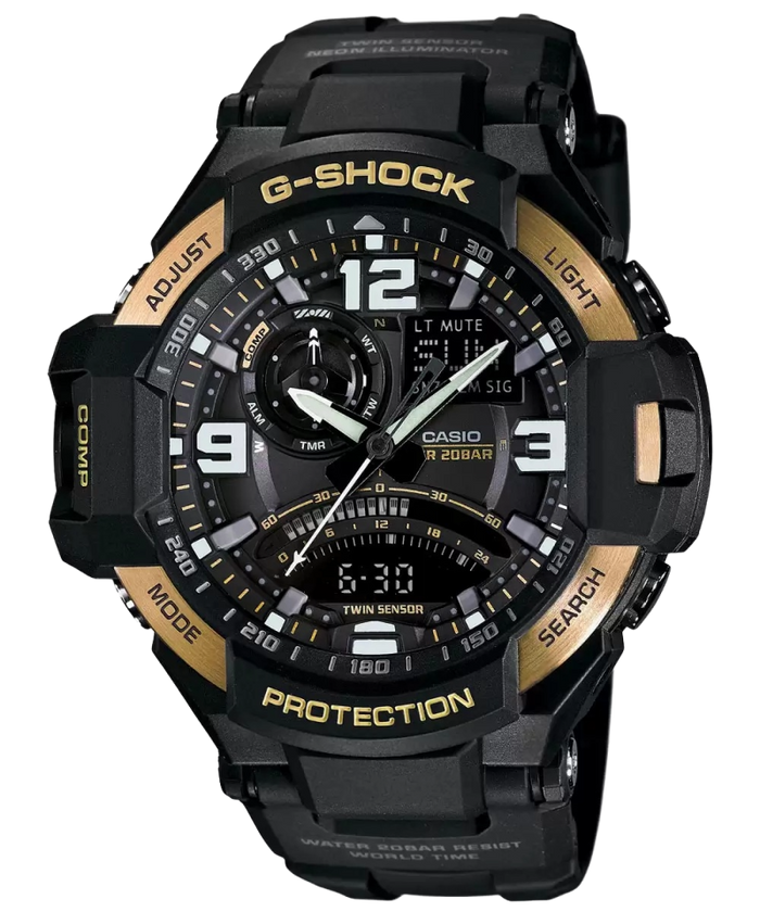 Casio G-Shock Mog Gravitymaster World Time, GA-1000-9GDR-G590