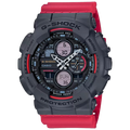 Casio G-Shock Red Analog-Digital 1/1000-second stopwatch, GA-140-4ADR-G978