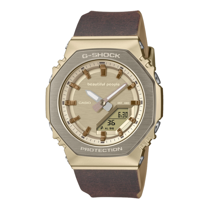 Casio G-Shock x Beautiful People Limited Edition Analog-Digital Women's Watch, GM-S2110BP-5ADR-G1783