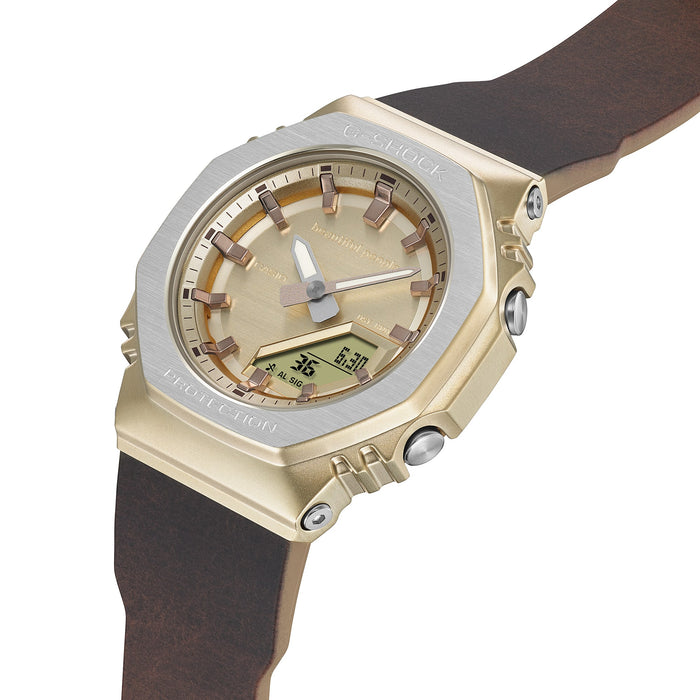 Casio G-Shock x Beautiful People Limited Edition Analog-Digital Women's Watch, GM-S2110BP-5ADR-G1783