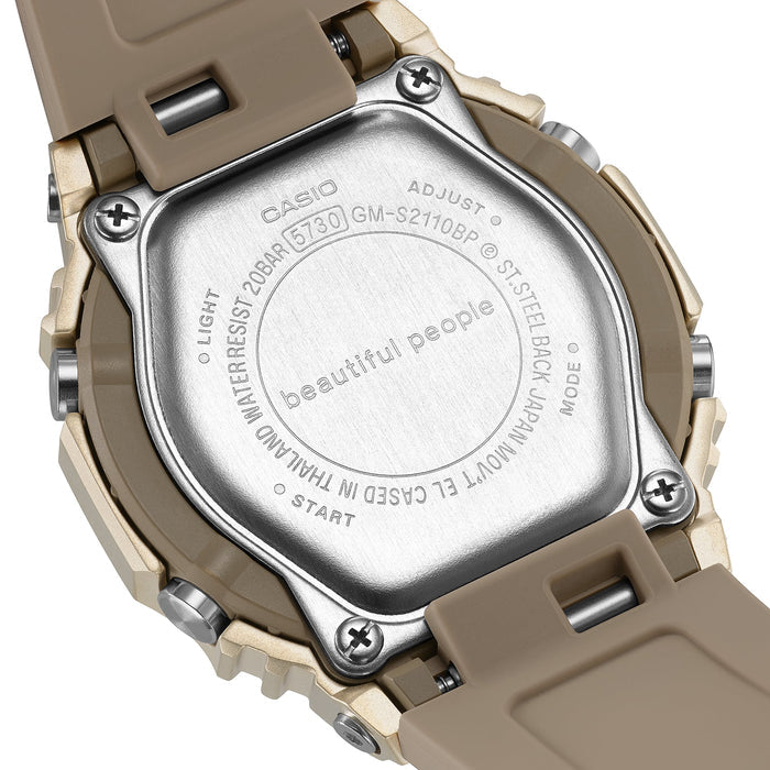 Casio G-Shock x Beautiful People Limited Edition Analog-Digital Women's Watch, GM-S2110BP-5ADR-G1783