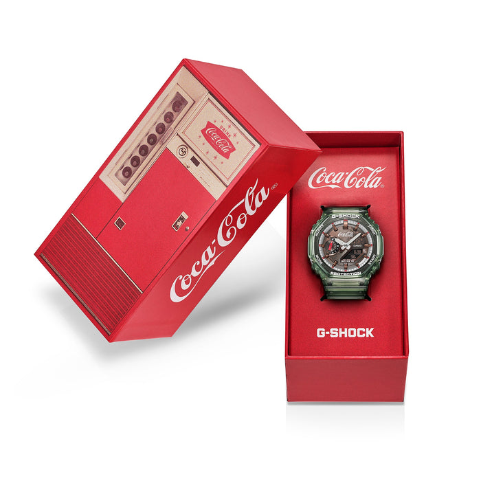 Casio G-Shock x Coca-Cola Analog-Digital Men's Watch, GA-2100CC-3ADR-G1804