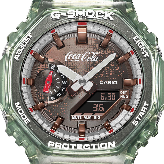 Casio G-Shock x Coca-Cola Analog-Digital Men's Watch, GA-2100CC-3ADR-G1804