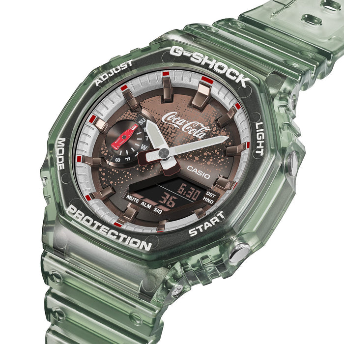 Casio G-Shock x Coca-Cola Analog-Digital Men's Watch, GA-2100CC-3ADR-G1804