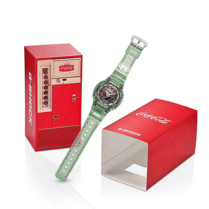 Casio G-Shock x Coca-Cola Analog-Digital Men's Watch, GA-2100CC-3ADR-G1804
