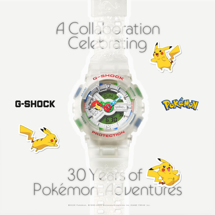 Casio G-Shock x PokÃ©mon Limited Edition Analog-Digital Men's Watch, GA-110PKM-7ADR-G1812