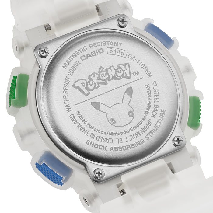 Casio G-Shock x PokÃ©mon Limited Edition Analog-Digital Men's Watch, GA-110PKM-7ADR-G1812