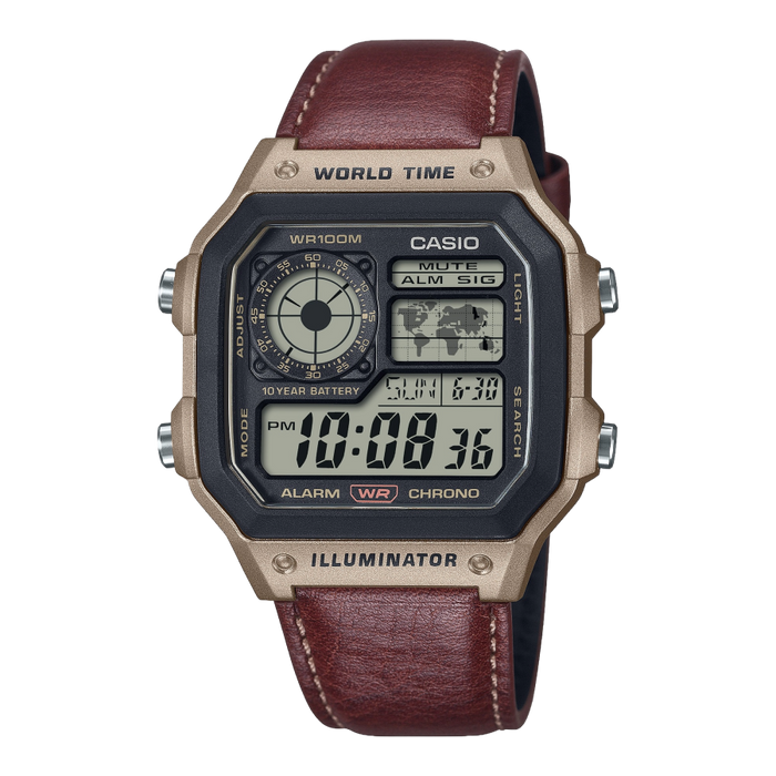Casio Royale Youth Digital Men's Watch, AE-1200WHL-5AVDF-D383