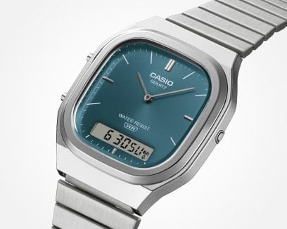 Casio Vintage Analog-Digital Stainless Steel, AQ-240E-3ADF-D419