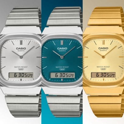 Casio Vintage Analog-Digital Stainless Steel, AQ-240E-3ADF-D419