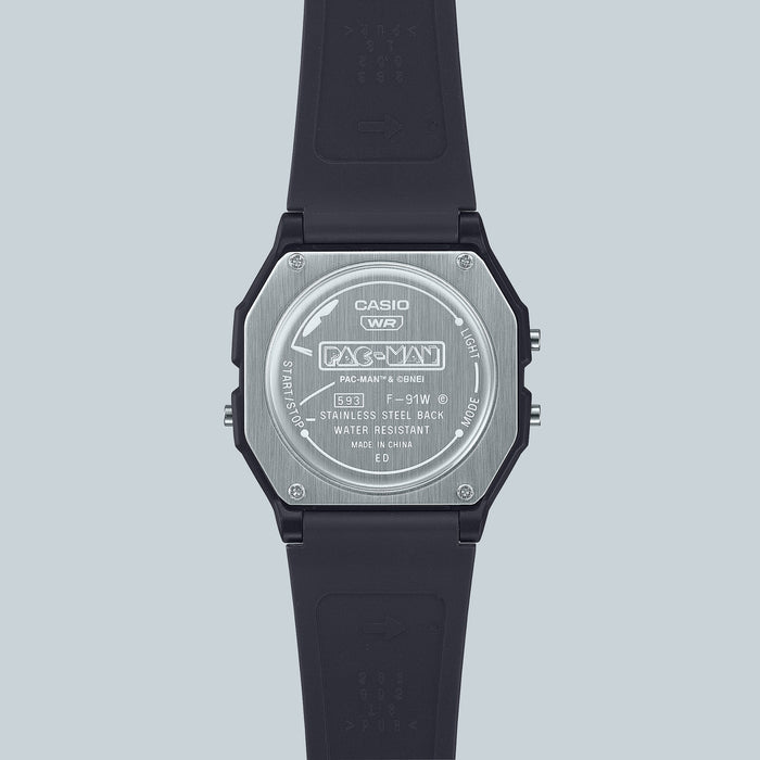 Casio Youth Digital PAC-MAN Edition Men's Watch, F-91WPC-1ADR-D384