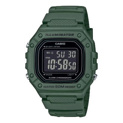 Casio Youth Grey Digital Alarm, W-218H-3BVDF-D394