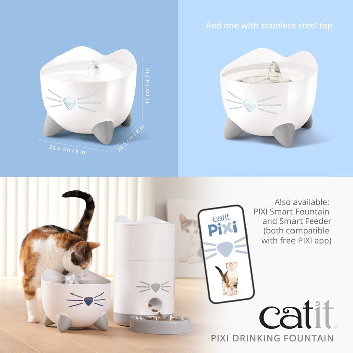 CatIt | Cat & Dog Water Fountain | 2.5l PIXI Design - White