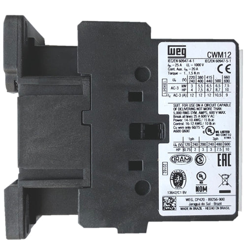 WEG CWM12-11-30V37 contactor