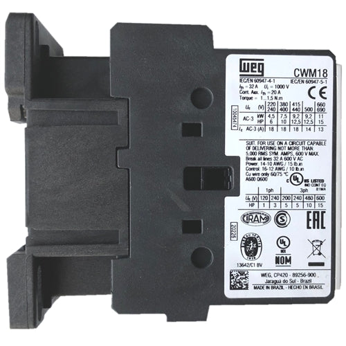 WEG CWM18-22-30V56 contactor