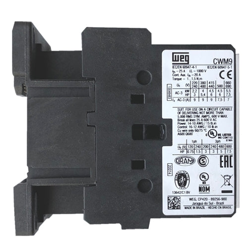 WEG CWM9-10-30V24 contactor