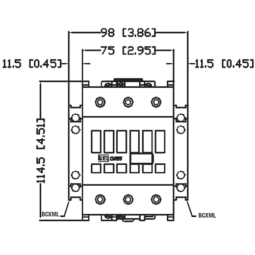 WEG CWM95-01-30V47 contactor